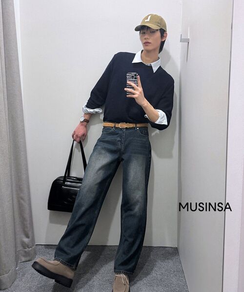 TOFFEE(トフィー)の「モアワイドデニムパンツ (OIL WASHED INDIGO)(デニムパンツ・メンズ・その他・SMALL/MEDIUM/LARGE/X-LARGE)」の13枚目の写真