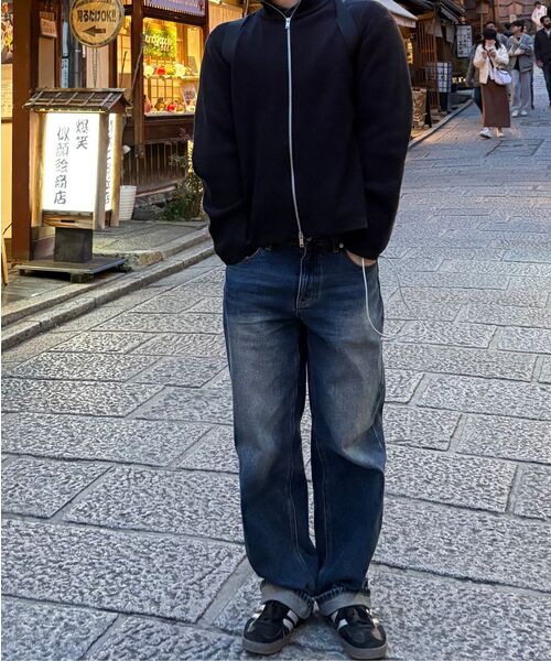 TOFFEE(トフィー)の「モアワイドデニムパンツ (OIL WASHED INDIGO)(デニムパンツ・メンズ・その他・SMALL/MEDIUM/LARGE/X-LARGE)」の14枚目の写真