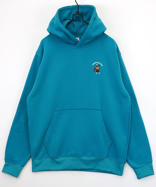 Burner(バーナー)の「【GROOVY STORE】ワンポイント刺繍プルオーバーフーディー 裏起毛(パーカー・メンズ・ホワイト系その他2/ブラック/ブラック系その他2/グレイッシュベージュ/ブルーグリーン/ホワイト系その他/ダークネイビー/スミクロ・M/L/LL)」の7枚目の写真