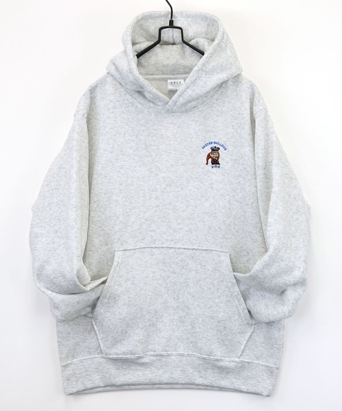 Burner(バーナー)の「【GROOVY STORE】ワンポイント刺繍プルオーバーフーディー 裏起毛(パーカー・メンズ・ホワイト系その他2/ブラック/ブラック系その他2/グレイッシュベージュ/ブルーグリーン/ホワイト系その他/ダークネイビー/スミクロ・M/L/LL)」の22枚目の写真