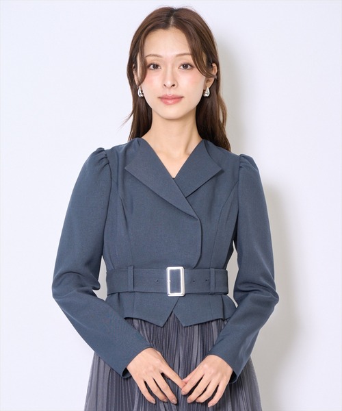 AND COUTURE(アンドクチュール)の「プリーツレイヤードワンピース(ワンピース・レディース・アイボリー/ブラック/ブルーグレー/ブラウン・FREE)」の19枚目の写真
