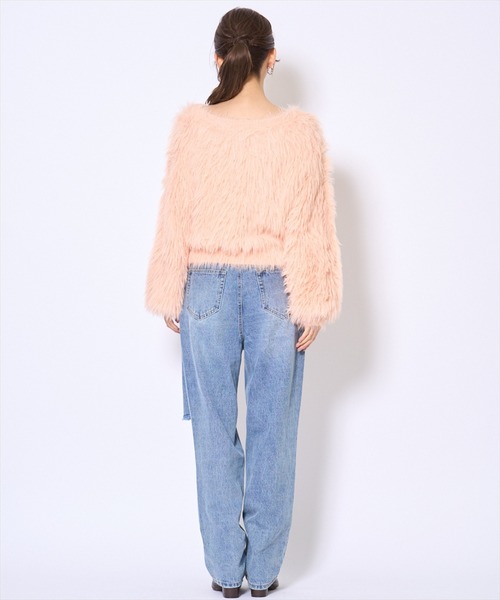 AND COUTURE(アンドクチュール)の「ロングフェザープルオーバー(ニット/セーター・レディース・モカ/グレー/アイボリー/オレンジ・FREE)」の18枚目の写真