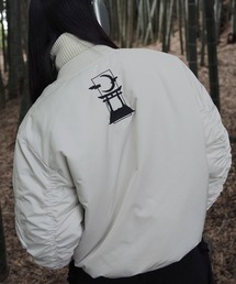 狐独（コドク）の「ファイヤーマンバックル刺繍MA-1ジャケット（ブルゾン）」