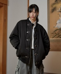 狐独（コドク）の「ファイヤーマンバックル刺繍MA-1ジャケット（ブルゾン）」