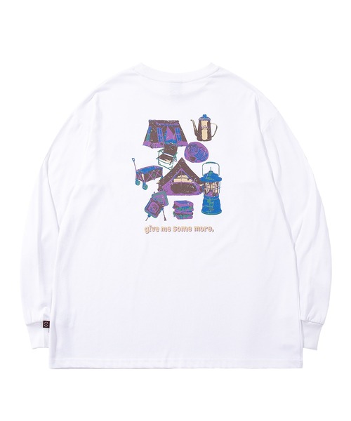 S'more(スモア)の「S'more/Pop Color Gear Back Print Tee ポップ配色ギアバックプリントロンTEE(Tシャツ/カットソー・レディース・ホワイト/ブルー・MEDIUM/LARGE/X-LARGE/SMALL)」の2枚目の写真