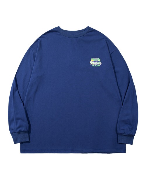 S'more(スモア)の「S'more/Pop Color Gear Back Print Tee ポップ配色ギアバックプリントロンTEE(Tシャツ/カットソー・レディース・ホワイト/ブルー・MEDIUM/LARGE/X-LARGE/SMALL)」の4枚目の写真