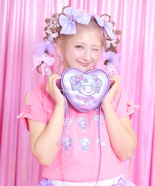 しなこちゃん】推し活ハートポシェット（ショルダーバッグ）｜mezzo