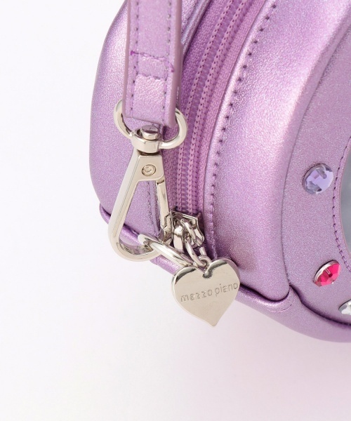 mezzo piano（メゾピアノ）の「【しなこちゃん】推し活ハートポシェット（ショルダーバッグ・キッズ・ラベンダー・F）」の4枚目の写真