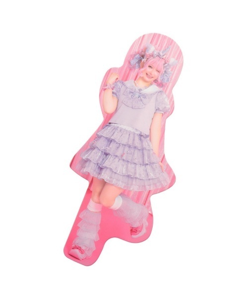 mezzo piano（メゾピアノ）の「【しなこちゃん】推し活ハートポシェット（ショルダーバッグ・キッズ・ラベンダー・F）」の6枚目の写真