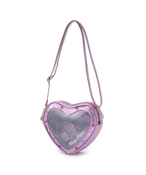 mezzo piano（メゾピアノ）の「【しなこちゃん】推し活ハートポシェット（ショルダーバッグ・キッズ・ラベンダー・F）」の9枚目の写真