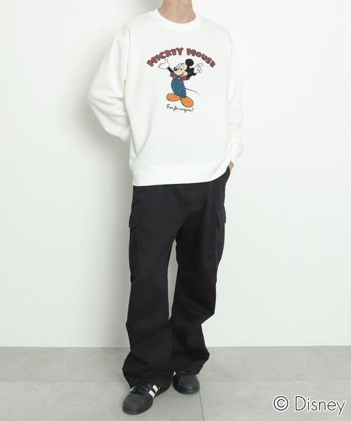 ∴WEGO/【25年秋冬新作】MICKEYサガラ刺繍スウェット（スウェット