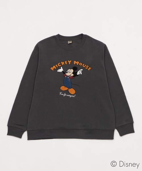 Disney(ディズニー)の「∴WEGO/MICKEYサガラ刺繍スウェット(スウェット・メンズ・オフホワイト/スミクロ・MEDIUM/LARGE)」の14枚目の写真