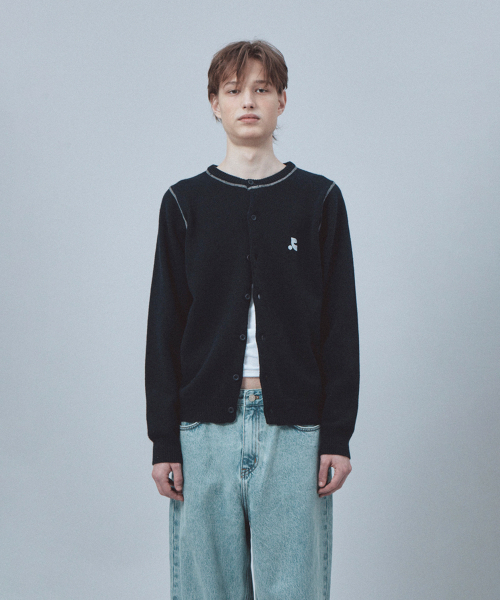 Rest&Recreation(レストアンドレクリエーション)の「STITCH WOOL KNIT CARDIGAN - NAVY(ニット/セーター・メンズ・その他・ONE)」の3枚目の写真