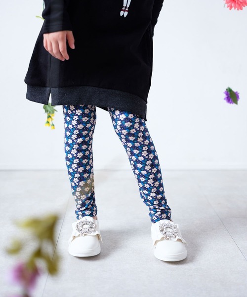 Rora(ローラ)の「ルビナ レギンス(レギンス/スパッツ・キッズ・ネイビー・110cm/120cm/130cm/140cm/150cm)」の2枚目の写真