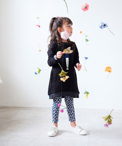 Rora(ローラ)の「ルビナ レギンス(レギンス/スパッツ・キッズ・ネイビー・110cm/120cm/130cm/140cm/150cm)」の10枚目の写真