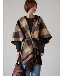 ブロックチェックポンチョ