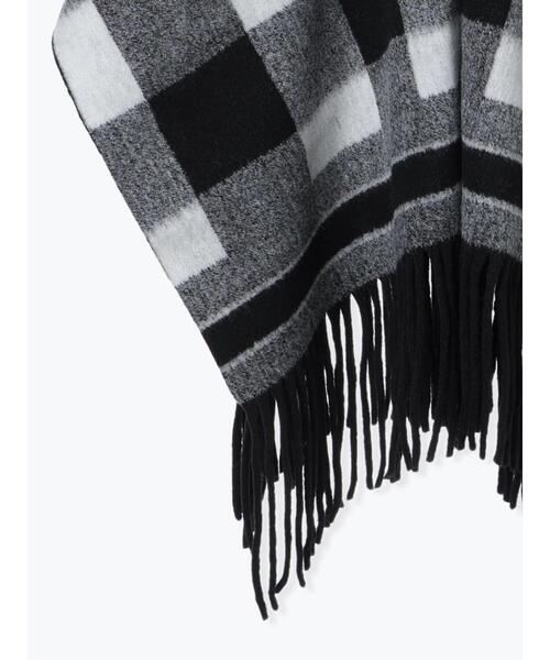 Lugnoncure（ルノンキュール）の「ブロックチェックポンチョ（ストール/ショール・レディース・ブラック/ブラウン・F）」の15枚目の写真