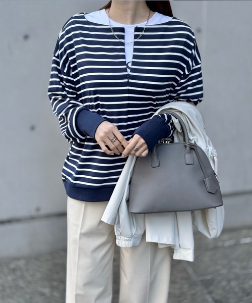 フロント2wayボートネックドルマンプルオーバー Emma Taylor