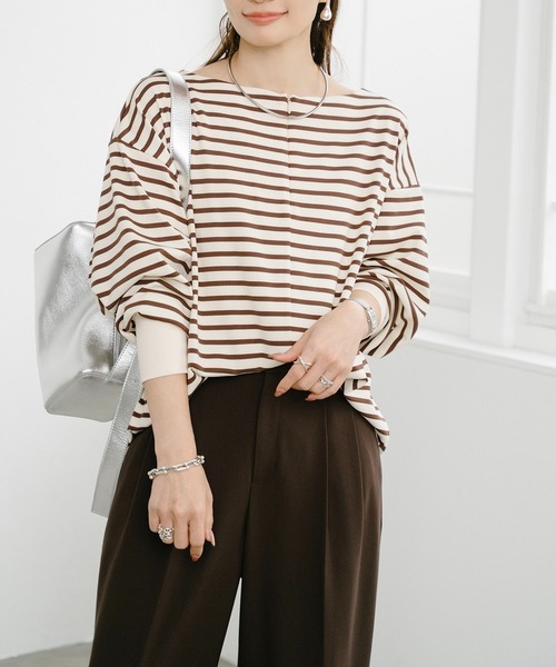 フロント2wayボートネックドルマンプルオーバー Emma Taylor