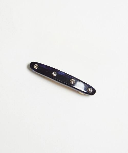 martinique（マルティニーク）の「【MALUS /マリュス】Barrette Small（バレッタ/ヘアクリップ・レディース・ホワイト/ブラウン/ネイビー・FREE）」の3枚目の写真