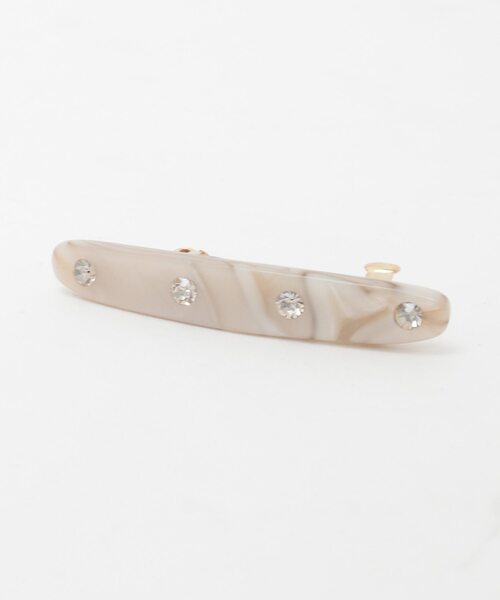 martinique（マルティニーク）の「【MALUS /マリュス】Barrette Small（バレッタ/ヘアクリップ・レディース・ホワイト/ブラウン/ネイビー・FREE）」の13枚目の写真