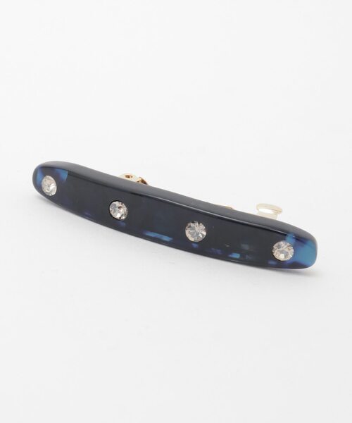 martinique（マルティニーク）の「【MALUS /マリュス】Barrette Small（バレッタ/ヘアクリップ・レディース・ホワイト/ブラウン/ネイビー・FREE）」の4枚目の写真