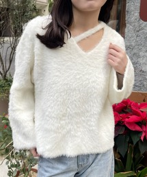 カッティングシャギーニット