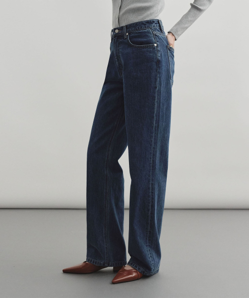 MONGDOL（モンドル）の「ストレートデニムパンツディープブルーMDPT056DBLUE（デニムパンツ・レディース・その他・SMALL/MEDIUM/LARGE）」の9枚目の写真