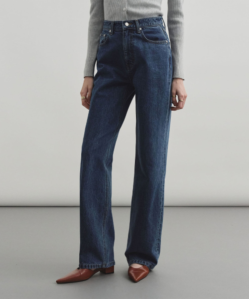 MONGDOL（モンドル）の「ストレートデニムパンツディープブルーMDPT056DBLUE（デニムパンツ・レディース・その他・SMALL/MEDIUM/LARGE）」の11枚目の写真