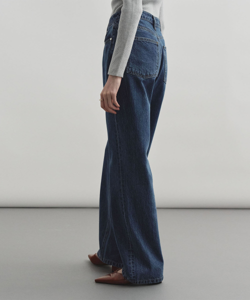 MONGDOL（モンドル）の「ストレートデニムパンツディープブルーMDPT056DBLUE（デニムパンツ・レディース・その他・SMALL/MEDIUM/LARGE）」の8枚目の写真