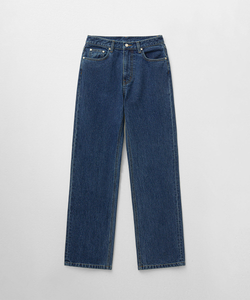MONGDOL（モンドル）の「ストレートデニムパンツディープブルーMDPT056DBLUE（デニムパンツ・レディース・その他・SMALL/MEDIUM/LARGE）」の2枚目の写真