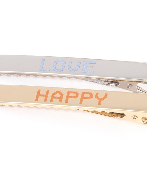 niko and...（ニコアンド）の「ロゴヘアクリップ（バレッタ/ヘアクリップ・レディース・イエロー/グレー・0）」の4枚目の写真