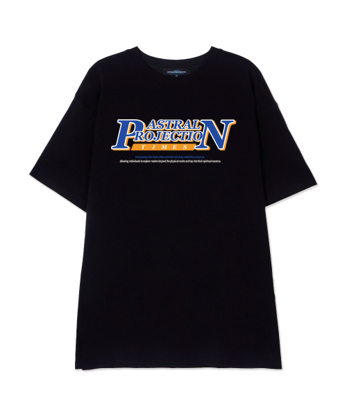 ASTRAL PROJECTION(アストラルプロジェクション)の「ピアンタイムズスピマコットンラウンドネック半袖Tシャツ_ブラック(Tシャツ/カットソー・メンズ・その他・LARGE/MEDIUM/X-LARGE)」の1枚目の写真