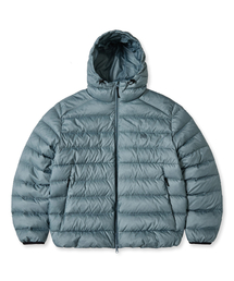 PANELED LIGHT DOWN JACKET - GREY