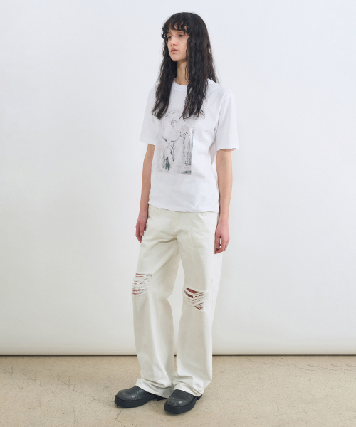 INSILENCE WOMEN(インサイレンスウーマン)の「グロテスクヴィンテージTシャツ WHITE(Tシャツ/カットソー・レディース・その他・SMALL/MEDIUM)」の3枚目の写真