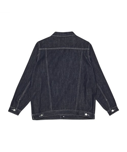 DOUBLE JD（ダブルジェイディー）の「ステッチデニムジャケット（ブルー）（デニムジャケット・メンズ・その他・LARGE/MEDIUM）」の2枚目の写真