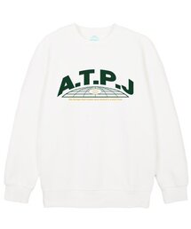 アースロゴルーズフィットスウェットシャツ_ホワイト