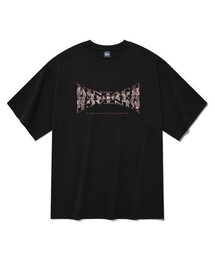 ヴィンテージワイドロゴ半袖Tシャツブラック