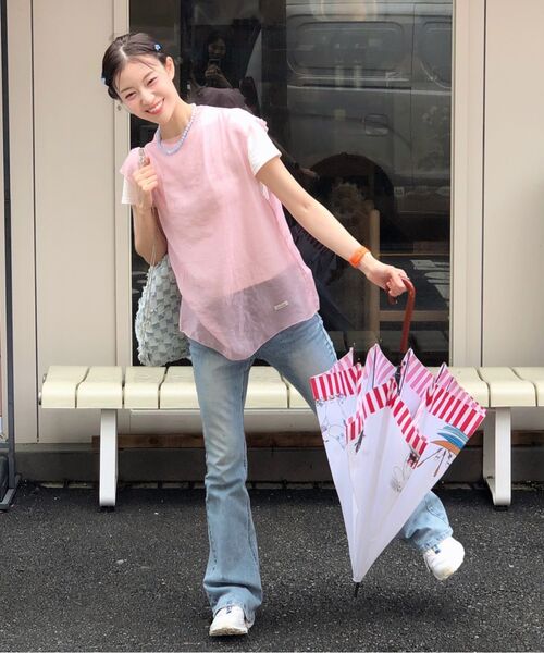 DECET WOMEN(デケット ウーマン)の「シグネチャー スリムフレアジーンズ DCWPT005BlueB(デニムパンツ・レディース・その他・SMALL/MEDIUM/LARGE/X-SMALL)」の14枚目の写真