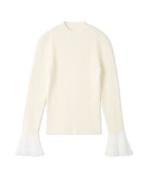 LILY BROWN | シアースリーブリブニット(ニット/セーター)