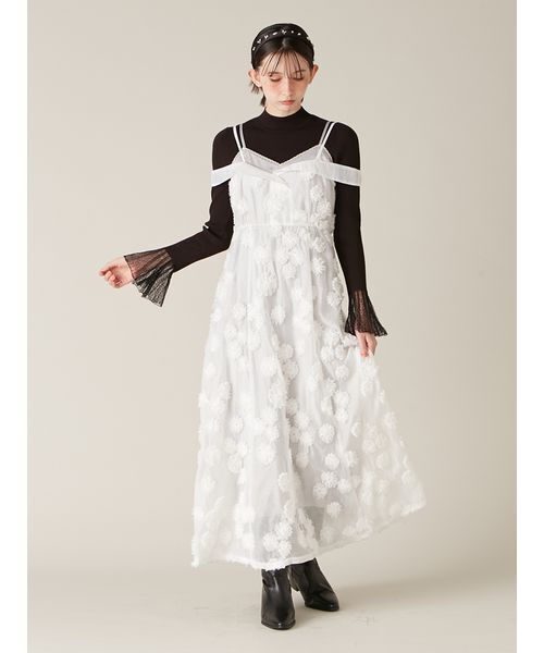 LILY BROWN（リリーブラウン）の「シアースリーブリブニット（ニット/セーター・レディース・アイボリー/ブラック/ピンク/ミント・F）」の16枚目の写真