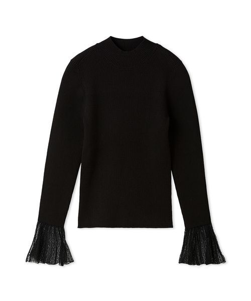 LILY BROWN（リリーブラウン）の「シアースリーブリブニット（ニット/セーター・レディース・アイボリー/ブラック/ピンク/ミント・F）」の18枚目の写真