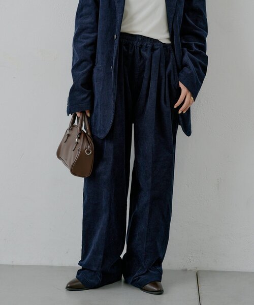 WHIMSIC（ウィムジック）の「【UNISEX/2サイズ展開】コーデュロイイージースラックス（その他パンツ・レディース・ブラウン/ネイビー・2/1）」の2枚目の写真