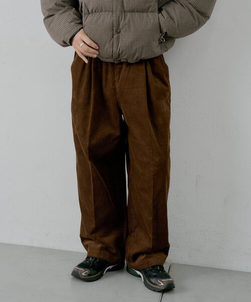 セール】【UNISEX/2サイズ展開】コーデュロイイージースラックス