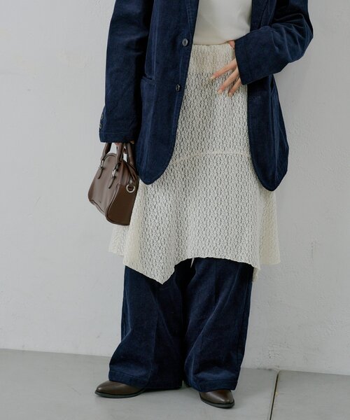 WHIMSIC（ウィムジック）の「【UNISEX/2サイズ展開】コーデュロイイージースラックス（その他パンツ・レディース・ブラウン/ネイビー・2/1）」の5枚目の写真