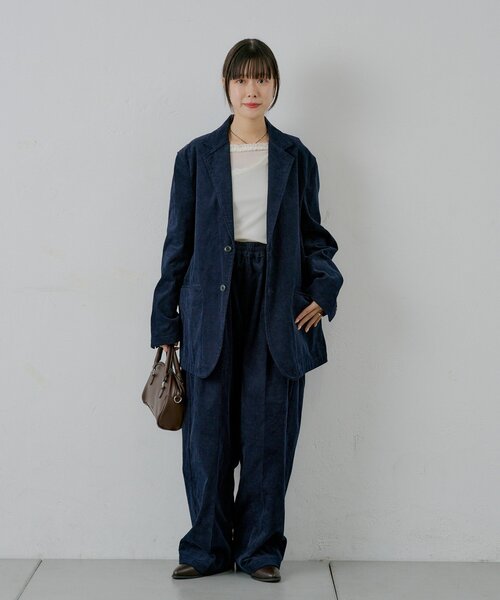 WHIMSIC（ウィムジック）の「【UNISEX/2サイズ展開】コーデュロイイージースラックス（その他パンツ・レディース・ブラウン/ネイビー・2/1）」の8枚目の写真