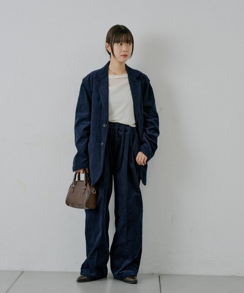 WHIMSIC（ウィムジック）の「【UNISEX/2サイズ展開】コーデュロイイージースラックス（その他パンツ・レディース・ブラウン/ネイビー・2/1）」の11枚目の写真