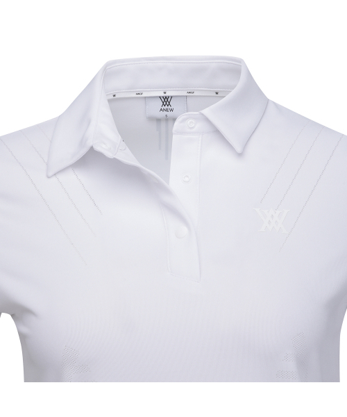 ANEW GOLF(アニューゴルフ)の「WOMEN SM BLACK FINISH JACQUARD SHORT T-SHIRT_WH(Tシャツ/カットソー・レディース・その他・LARGE/MEDIUM/SMALL/X-SMALL)」の5枚目の写真