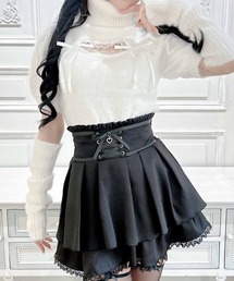 MA*RS | アームウォーマー付き胸開きシャギーニット(ニット/セーター)