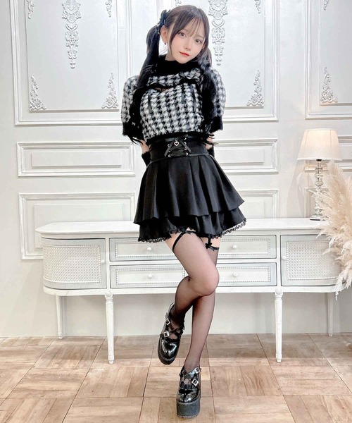 MA*RS（アメーバーマーズ）の「アームウォーマー付き胸開きシャギーニット（ニット/セーター・レディース・グレー/ピンク/ホワイト/ピンク系その他/ブラック/ホワイト×ピンク/ブラック×ホワイト/ホワイト×ブラック・FREE）」の20枚目の写真